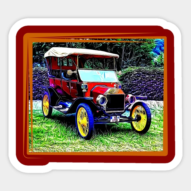 Ford Model T Sticker by Arie